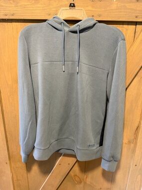 Peloton Slate Blue Hooded Fleece Sweatshirt